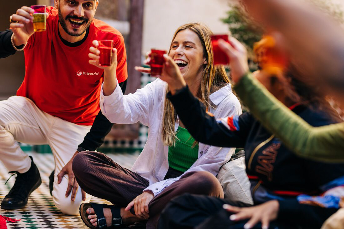 Intrepid group in Marrakesh, Morrocco