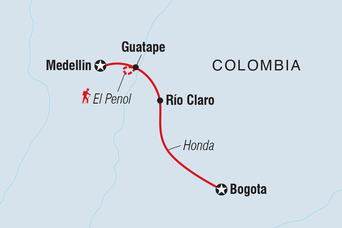 Map of Essential Colombia including Colombia