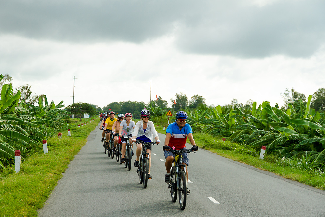 Cycle through the lush scenery of Vietnam