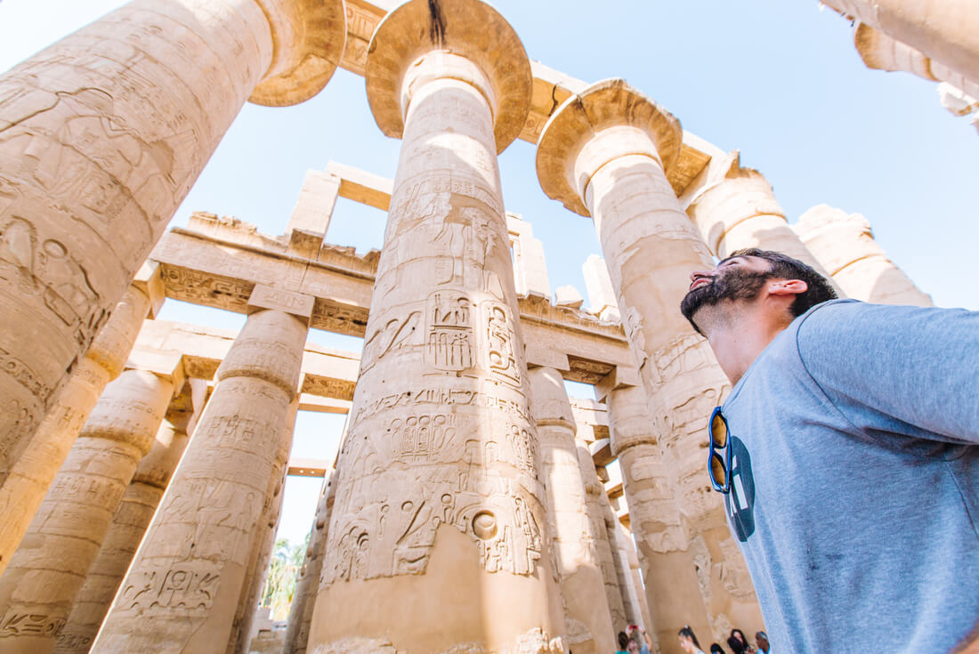 The temples of Luxor in Egypt
