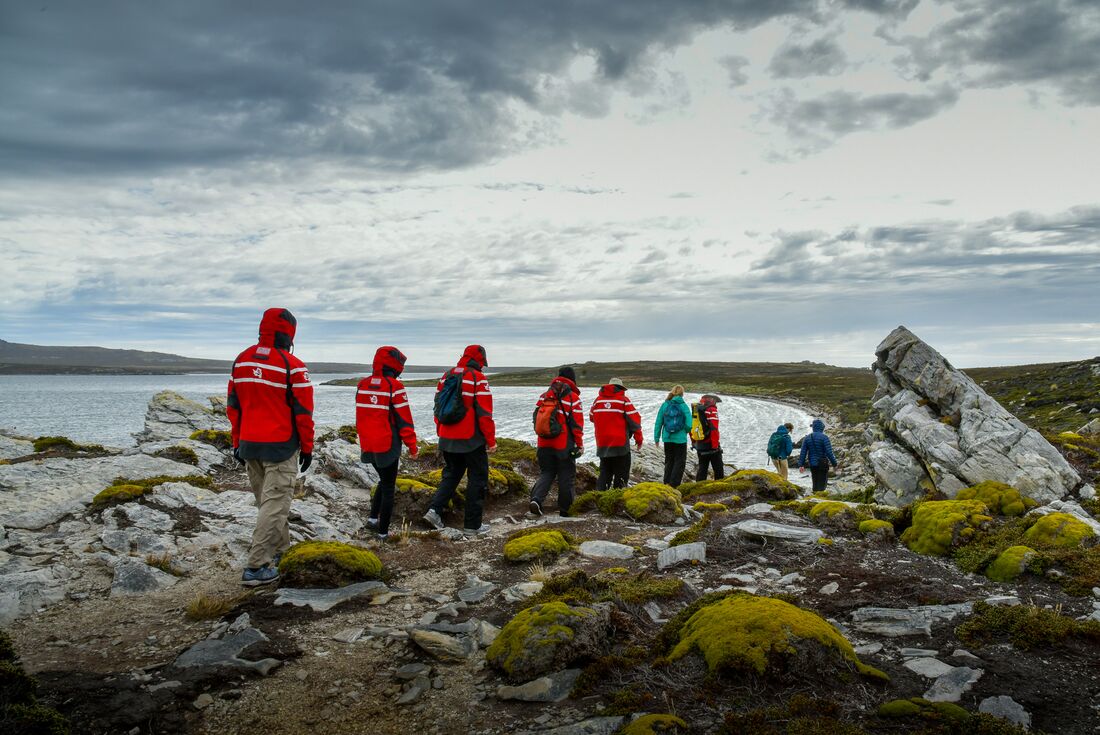 Exploring Gypsy Cove in the Falkland Islands