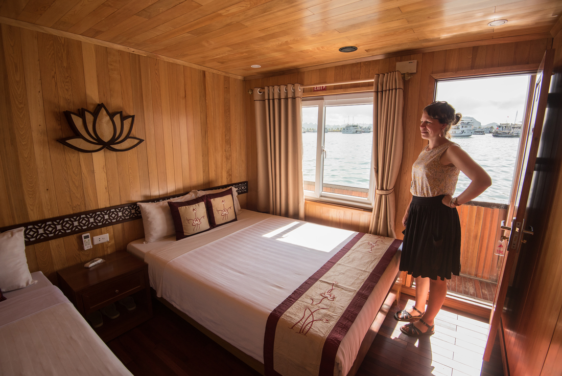 vietnam halong bay interpid boat accommodation traveller