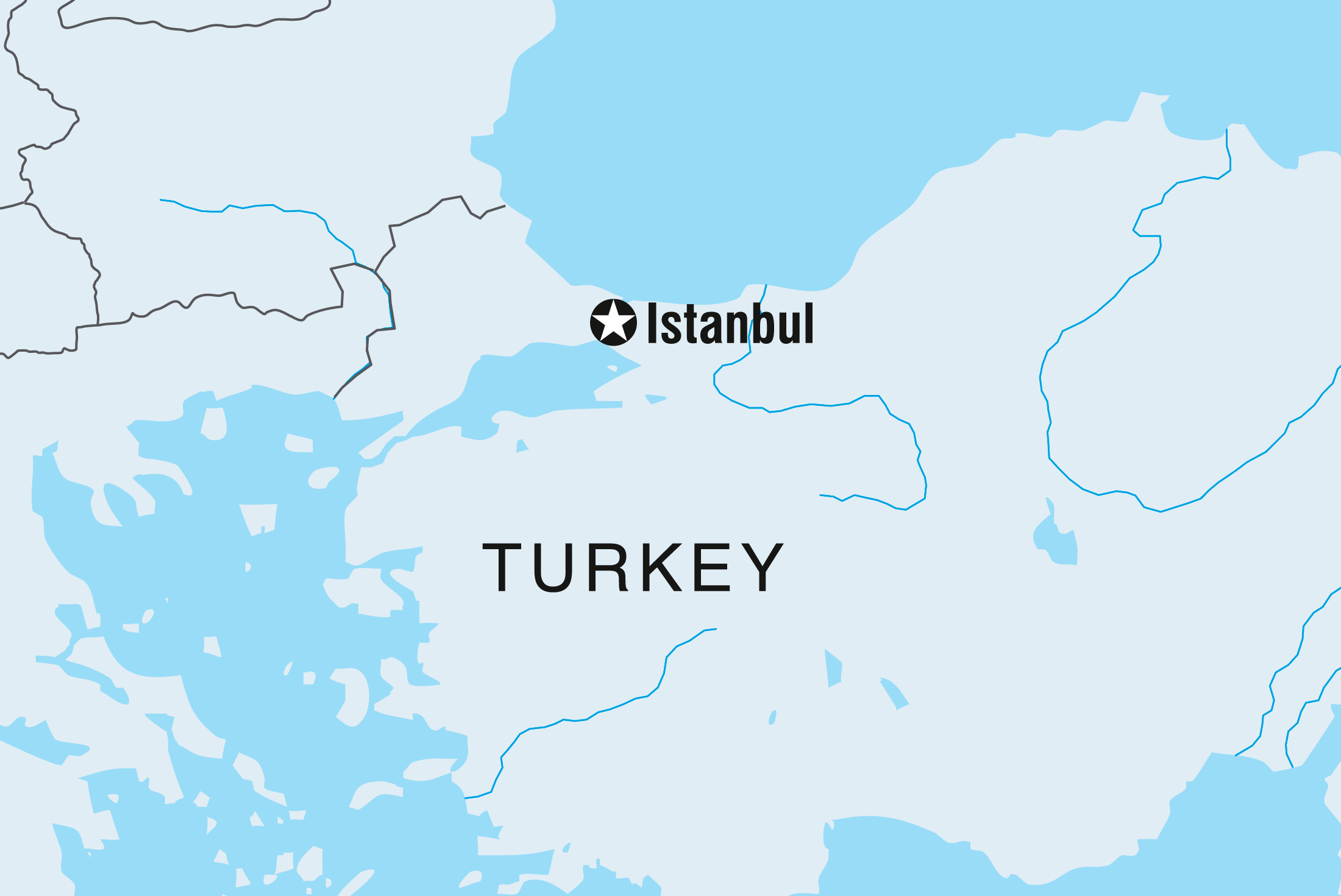 Map of Istanbul Independent Short Break including Turkey