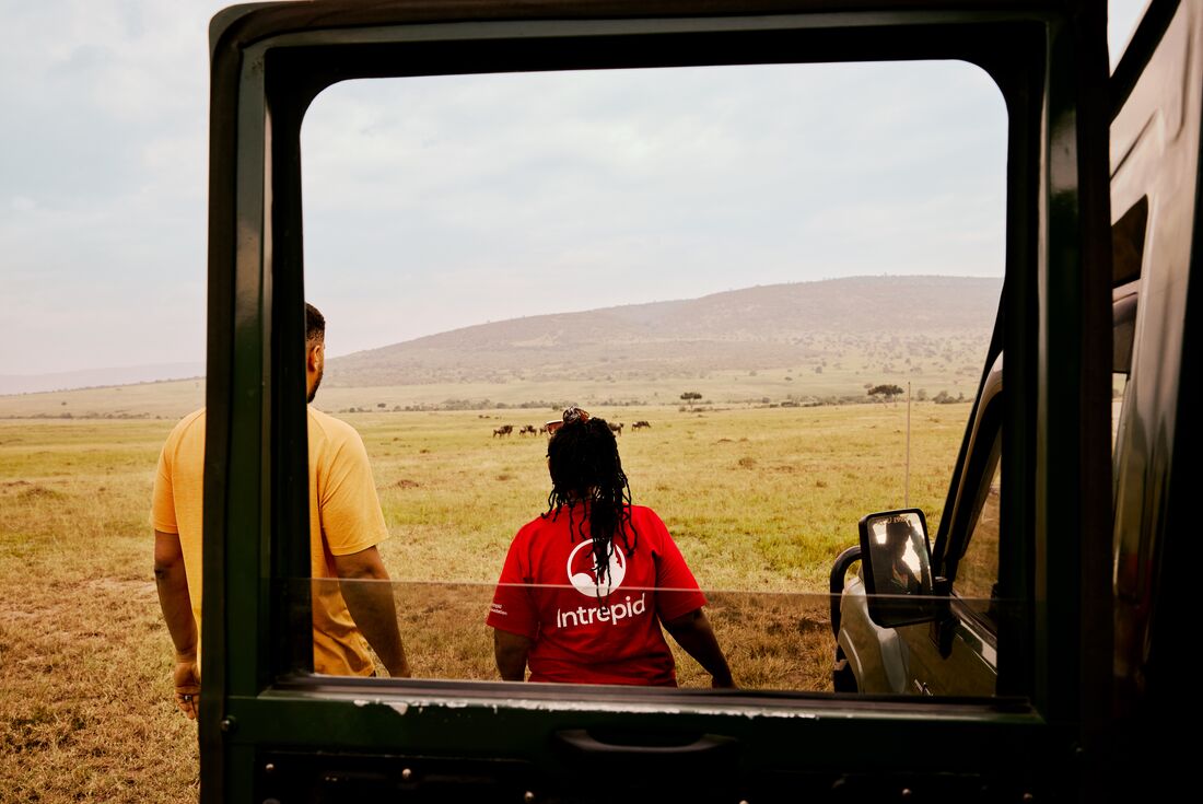 On the plains of the Maasai Mara national Reserve
