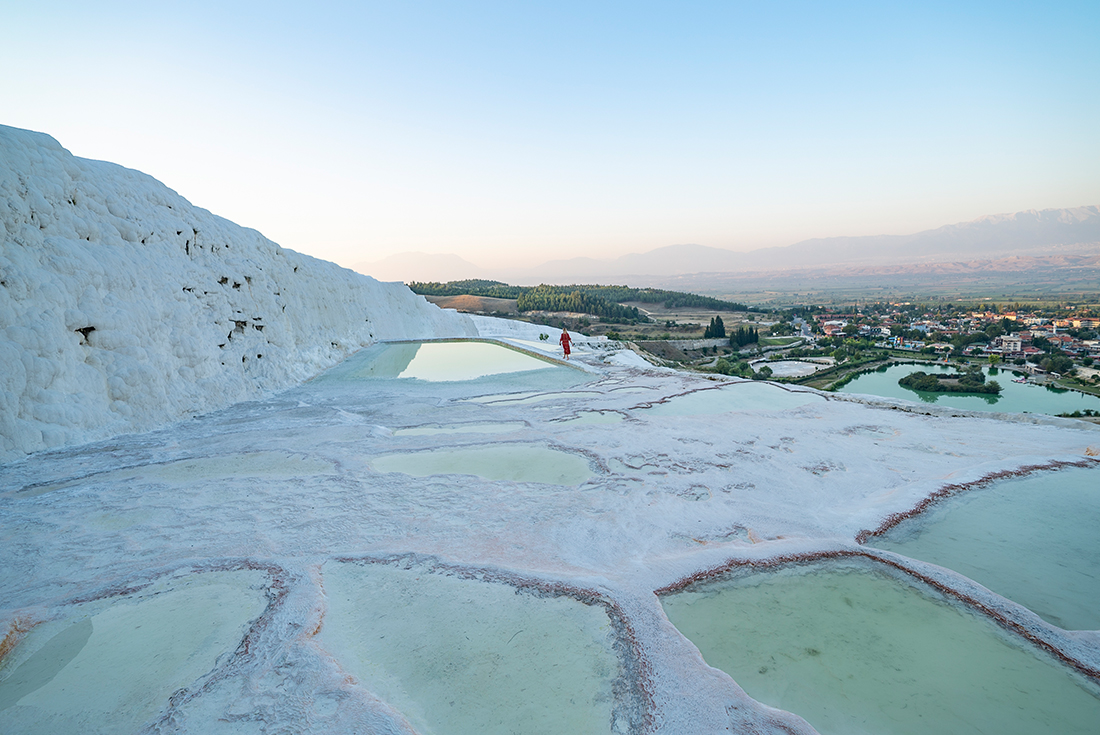 The beautiful pools of Pamukkale, Turkey