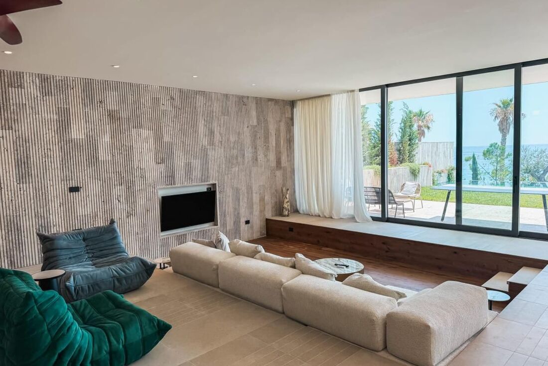 Enjoy the refined modern interior of the Drymades Inn Resort