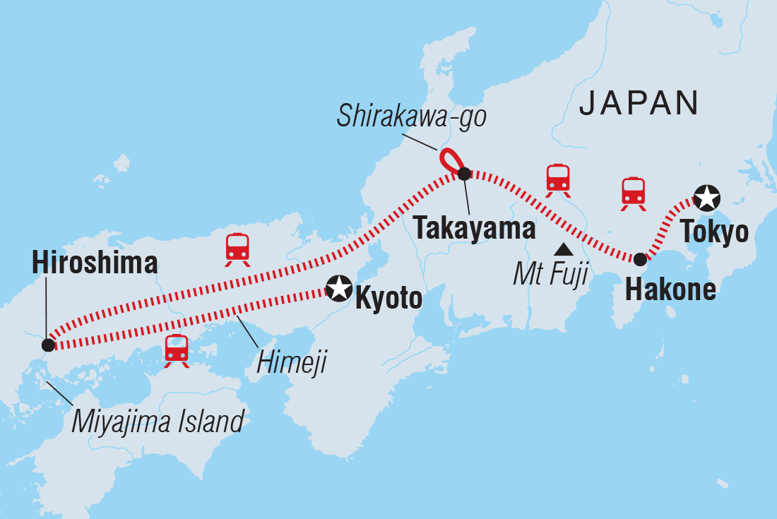 Map of Premium Japan including Japan