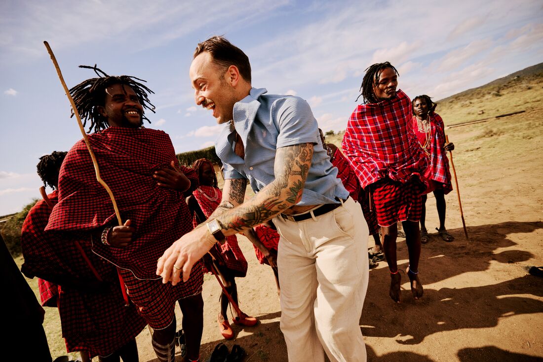 A quick dance in Tepesua village in Loita Hills