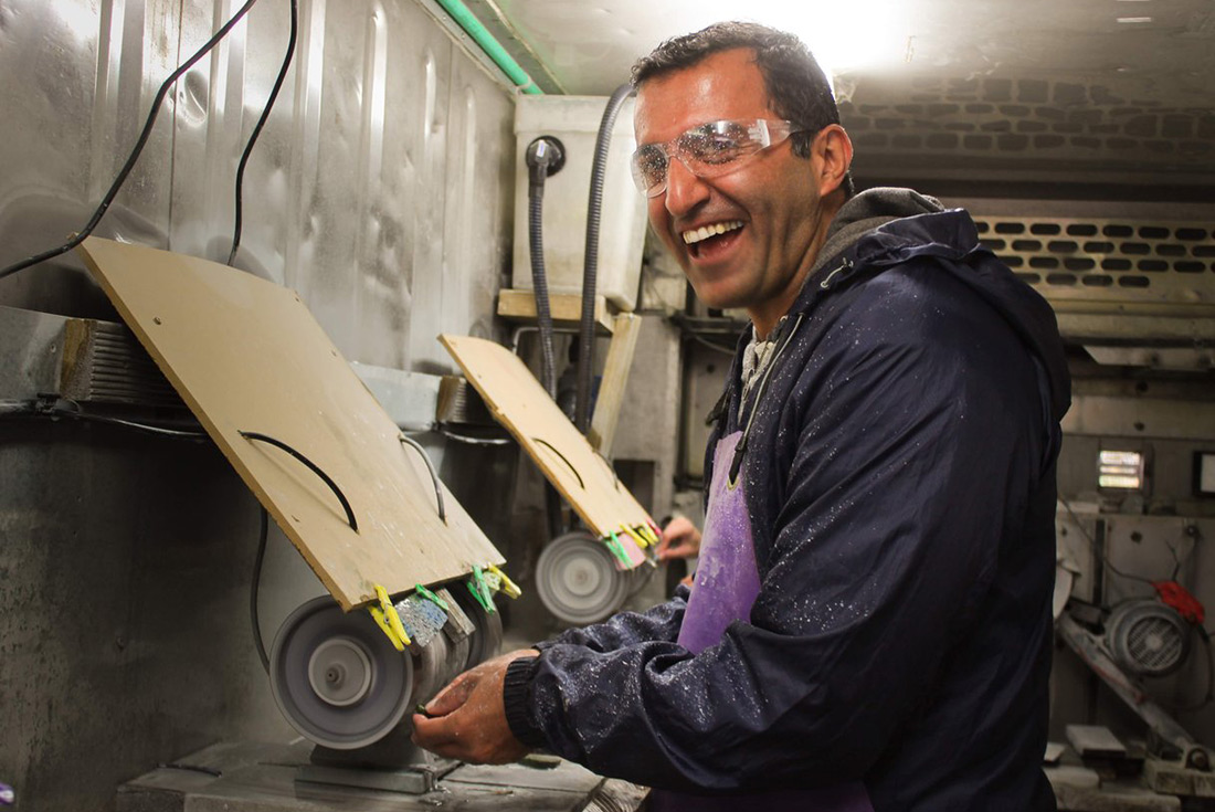 Carving Jade Franz Josef, South Island, New Zealand