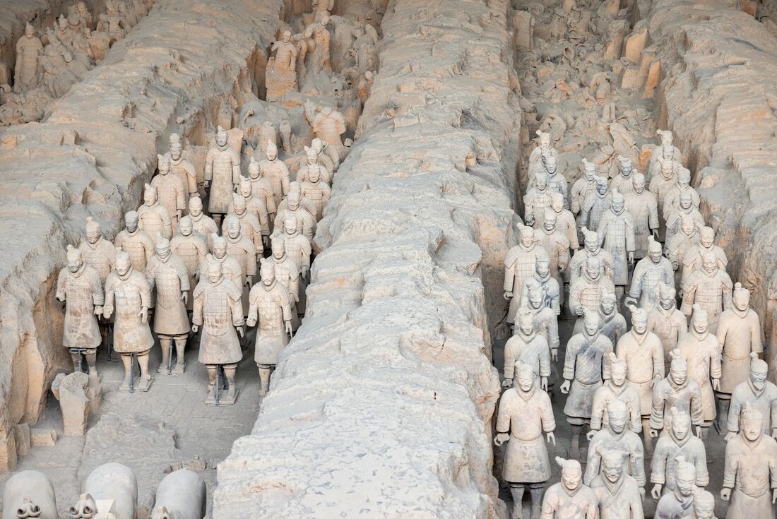 The Terracotta Warriors of Emperor Qinshihuang near Xian