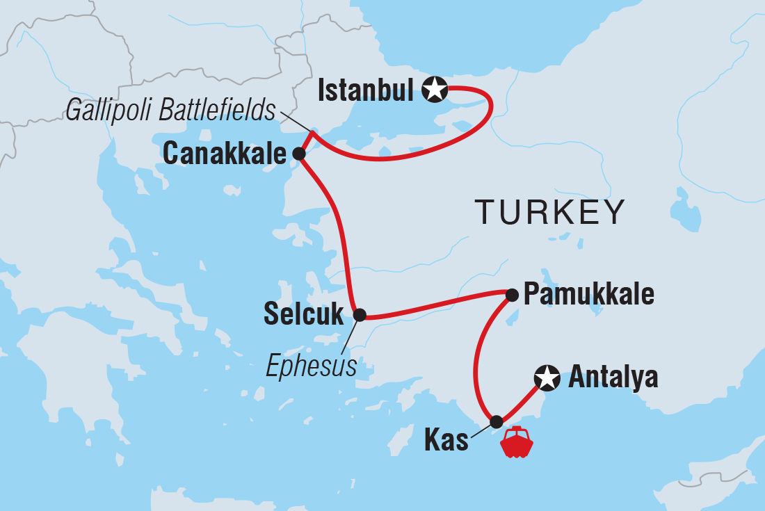 Map of Essential Turkey including Turkey